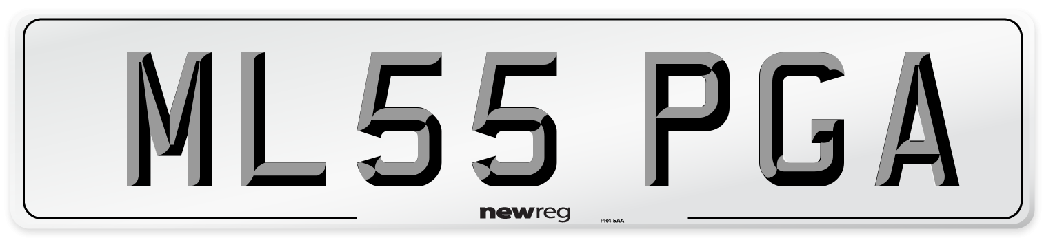 ML55 PGA Number Plate from New Reg